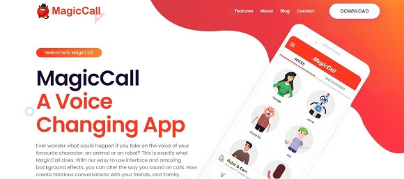 magiccall voice changer app during call