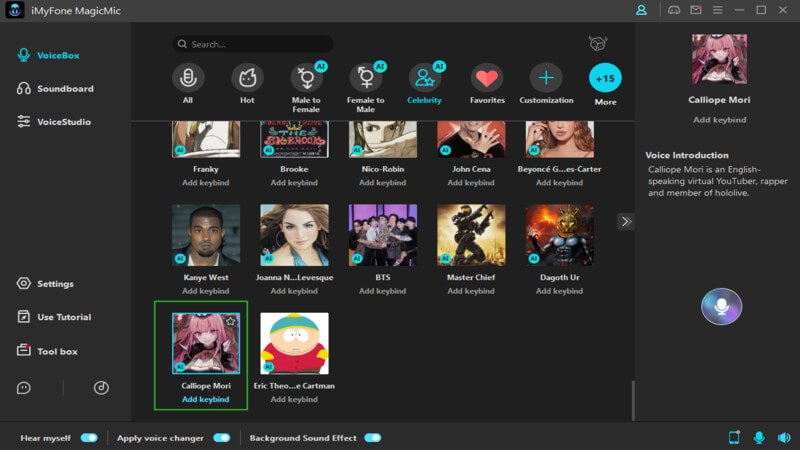 calliope mori ai voice changer