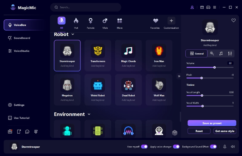 magicmic stormtrooper ai voice changer
