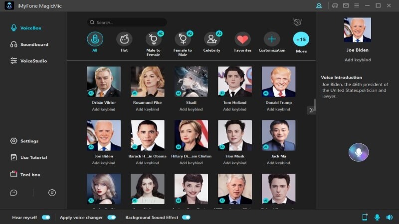 president ai voice generator