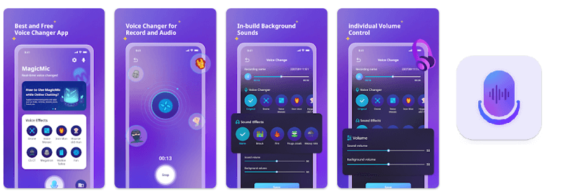 magicmic anonymous voice changer app interface