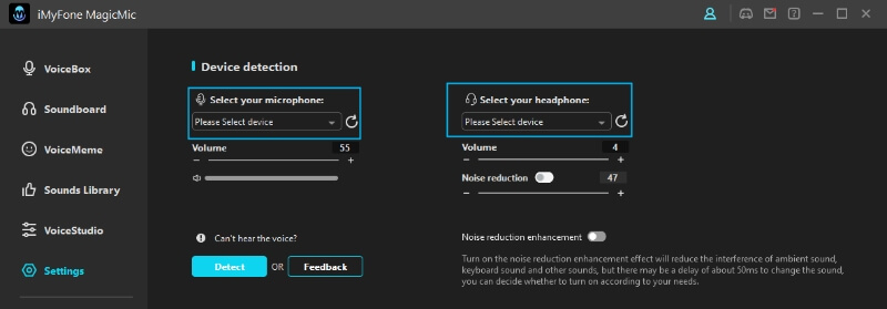 magicmic settings