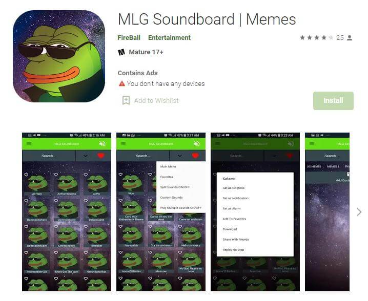 mlg soundboard meme