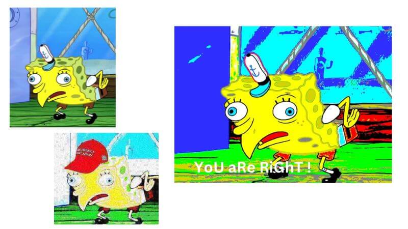 deep fried spongebob meme