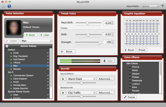 morphvox interface