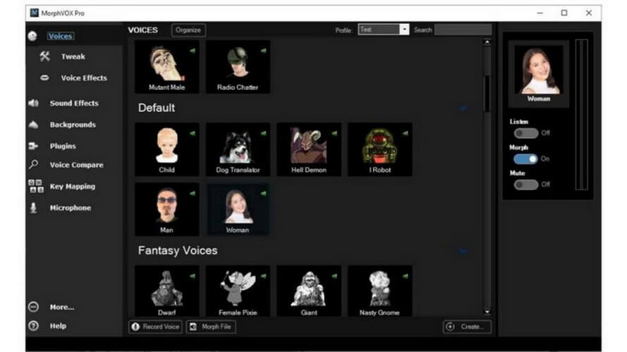 morphvox pro screen shot
