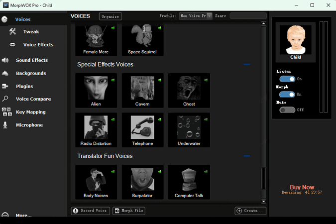 MorphVox voices