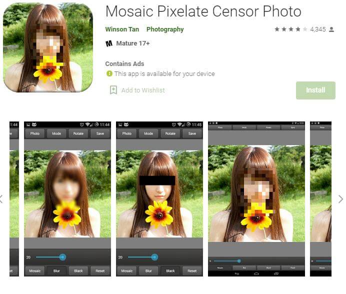 mosaic pixelate app