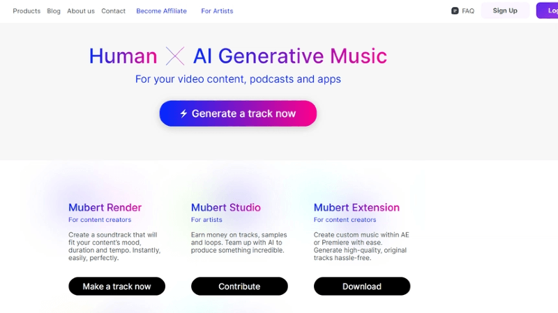 mubert ai song generator