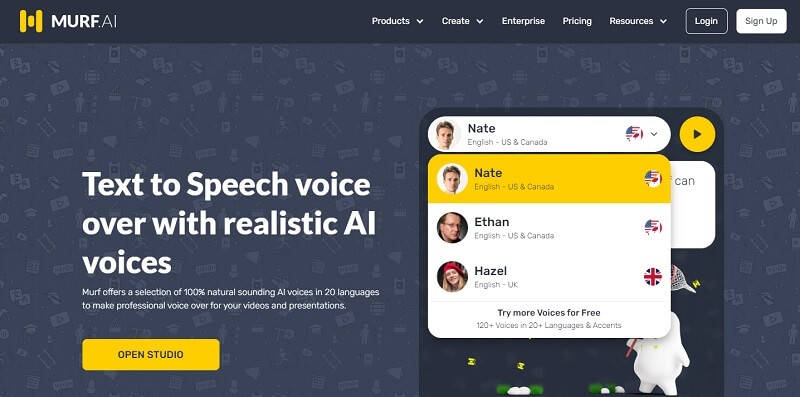 murf.ai scream text to speech generator