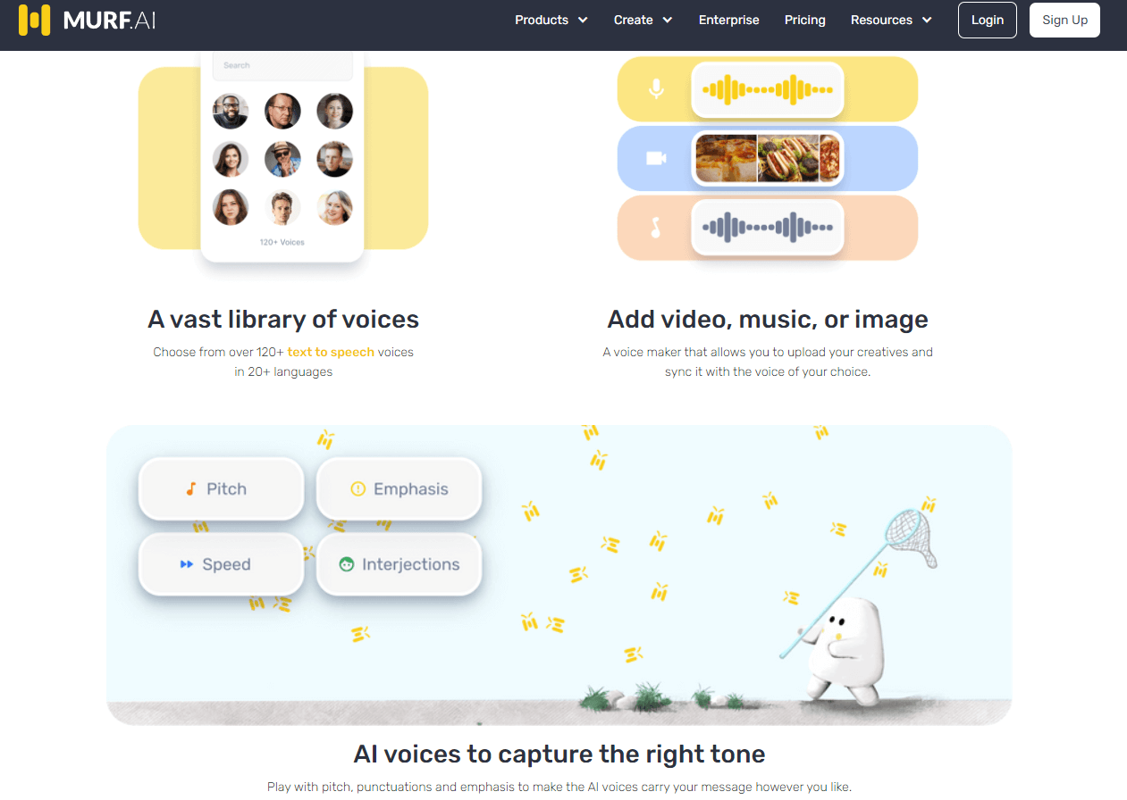 murf.ai web sitesi