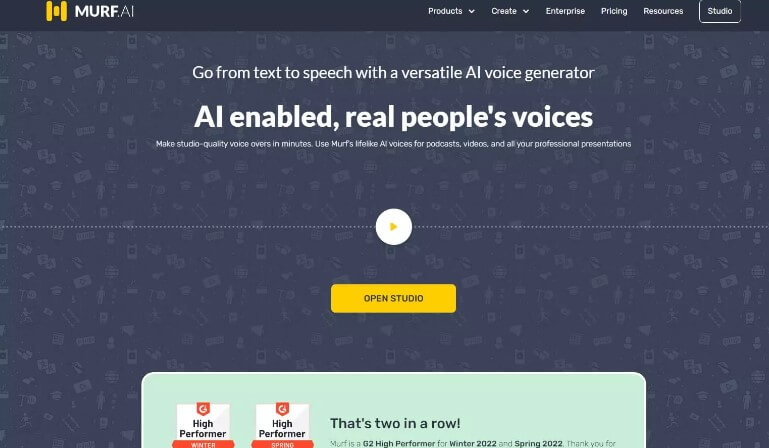 Murf celebrity ai generator de voce online