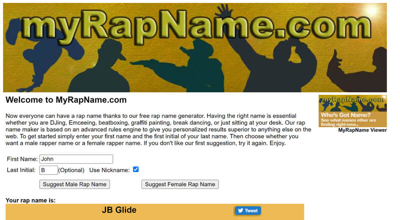 myrapname generator