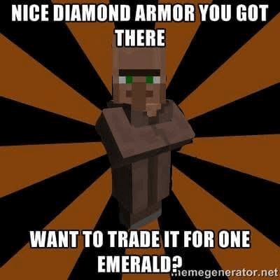 nice diamond armour you got there meme