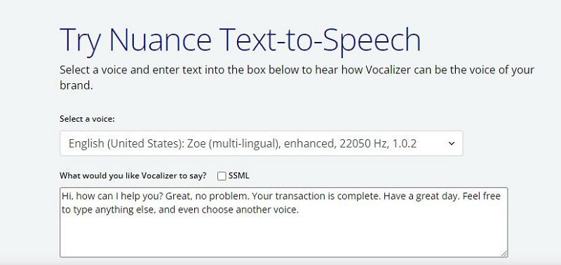 nuance-text-to-speech-site