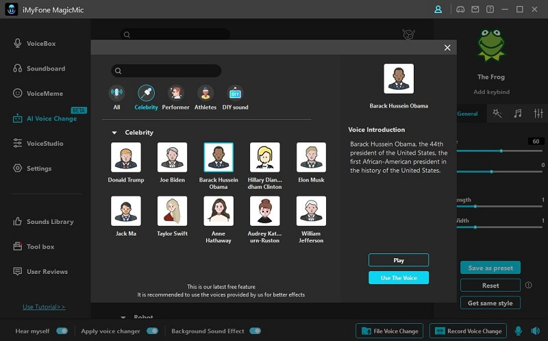 obama ai voice changer