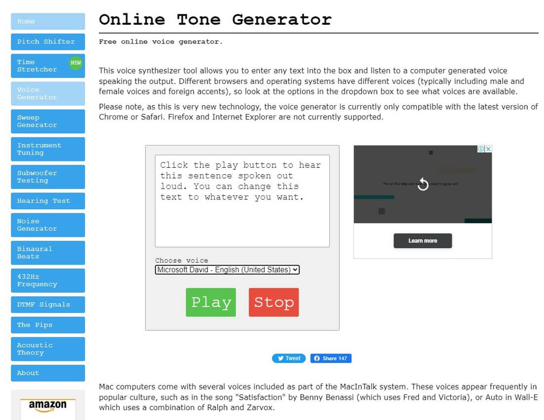 online tone generator