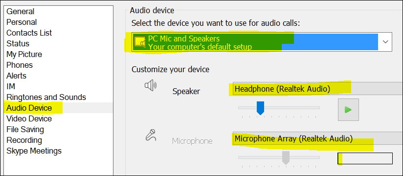 microphone for skype on pc