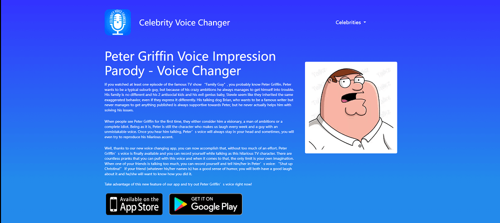 peter-griffin-ai-voice-generator-app