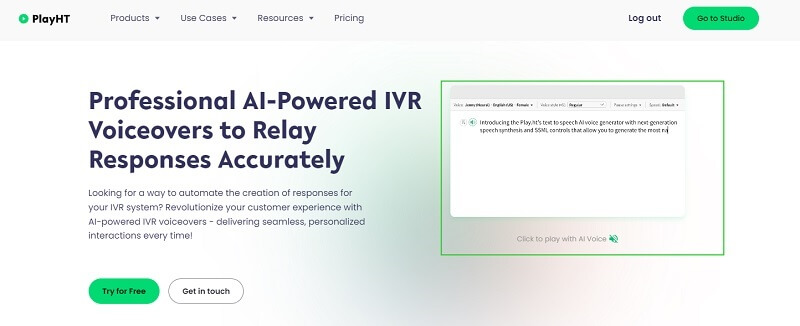 play.ht ai response generator