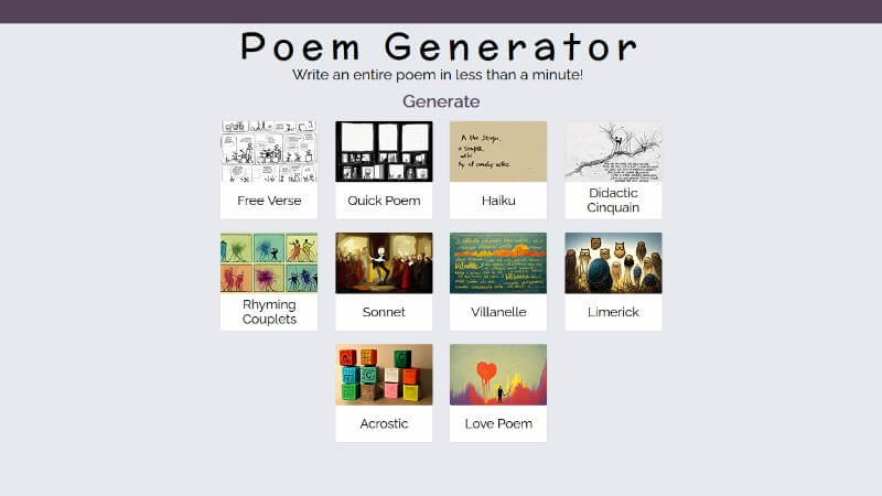 poem generator