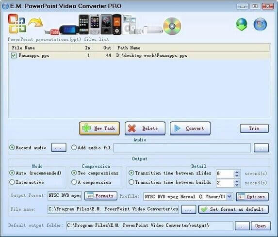 ETinySoft  powerpoint to video converter