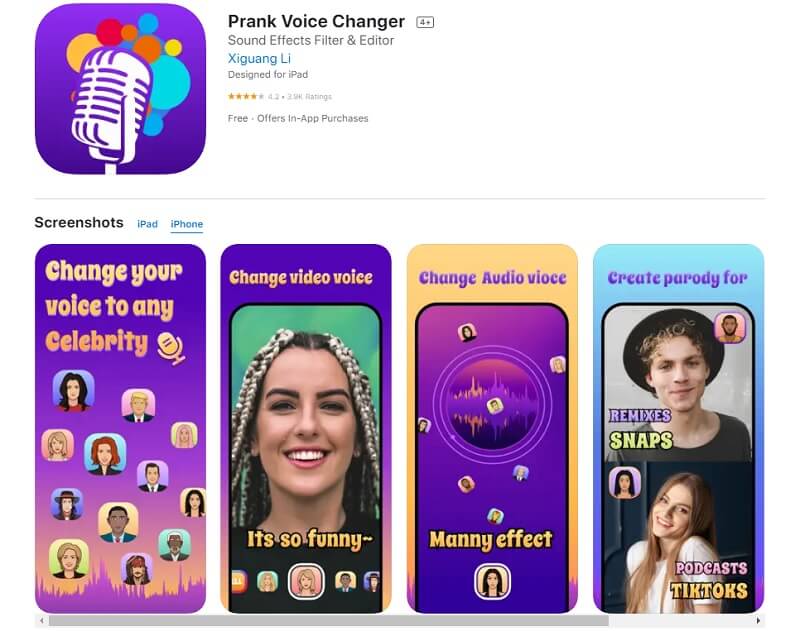 prank voice changer interface