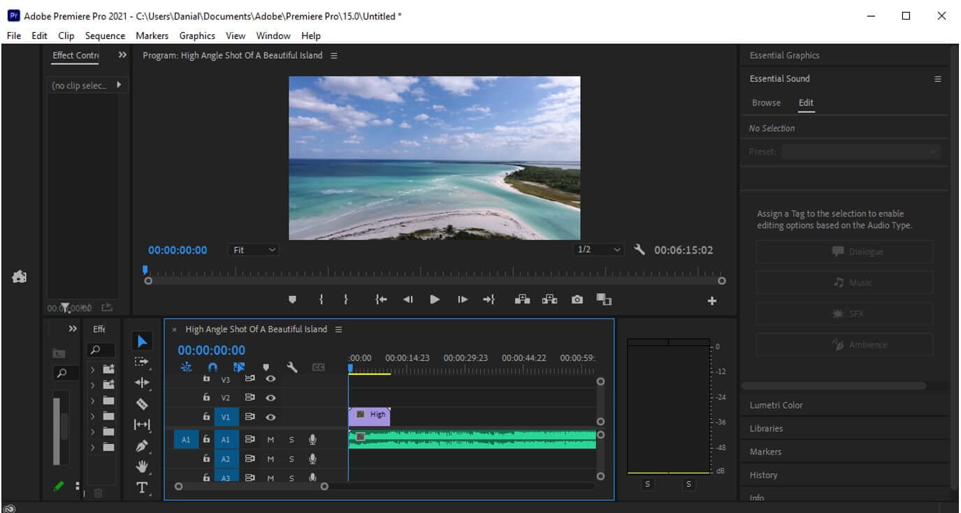 premiere pro import media