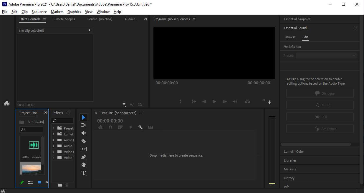 how to extract audio from video in adobe premiere pro