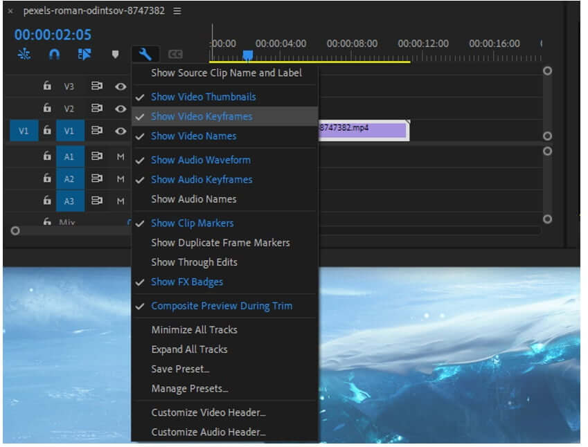 how to add keyframes in premiere pro