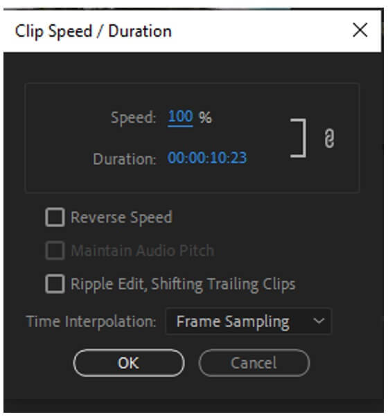 premiere pro speed duration