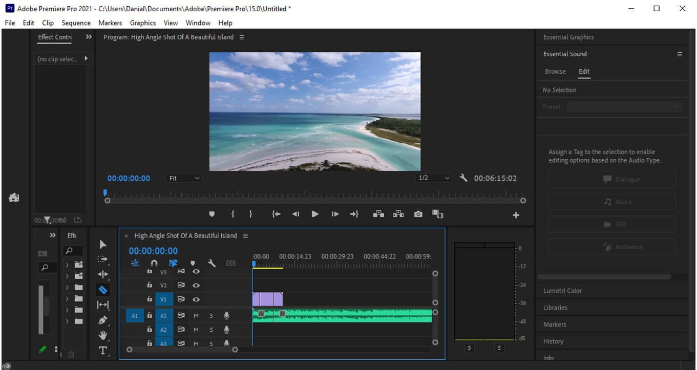 How to Split a Video Clip/Audio in Adobe Premiere Pro