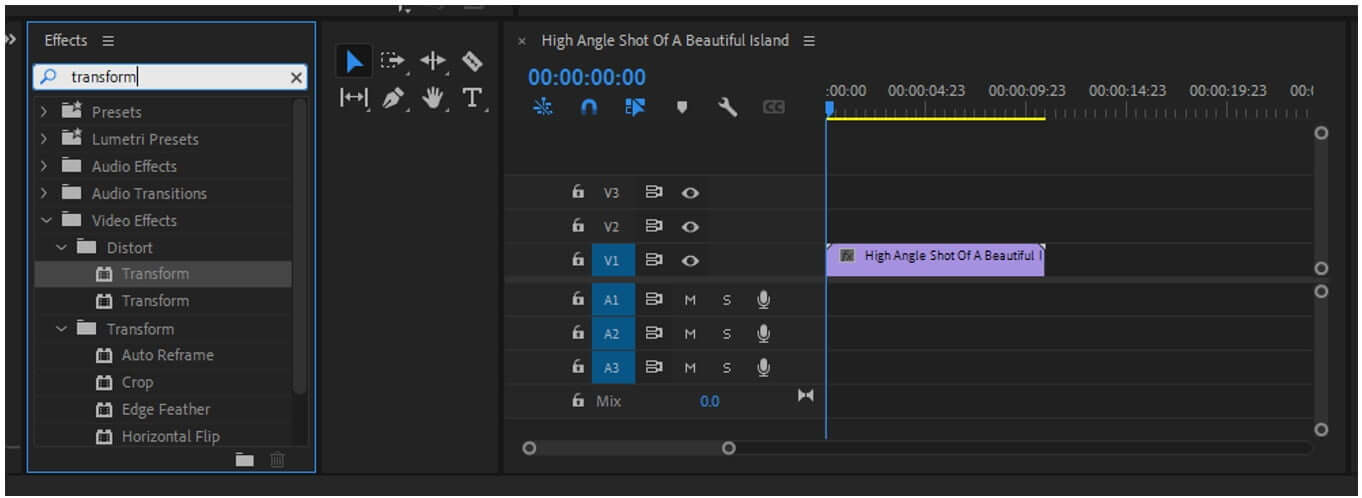 premiere pro transform