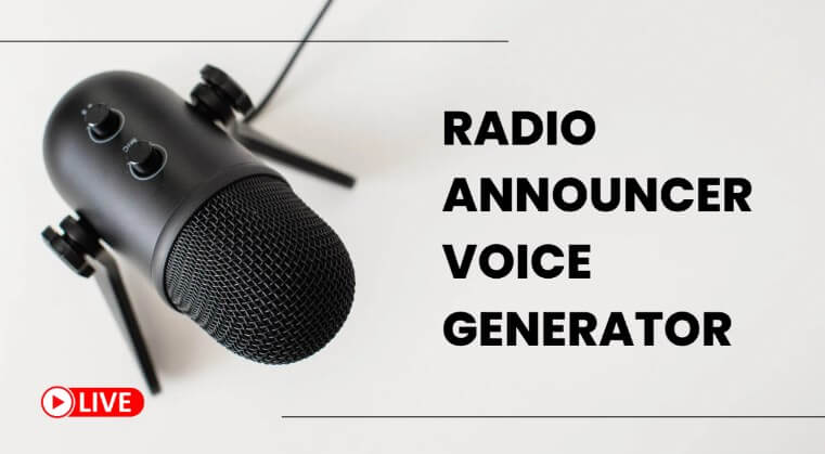 radio announcer voice generator