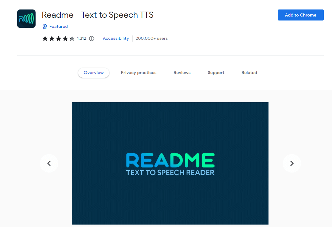 readme text to speech