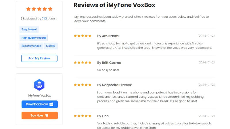reviews of voxbox