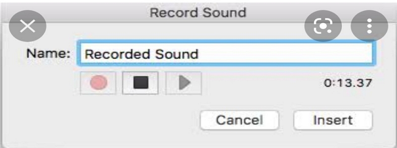 record sound