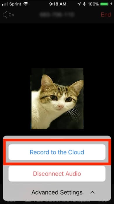 record to cloud