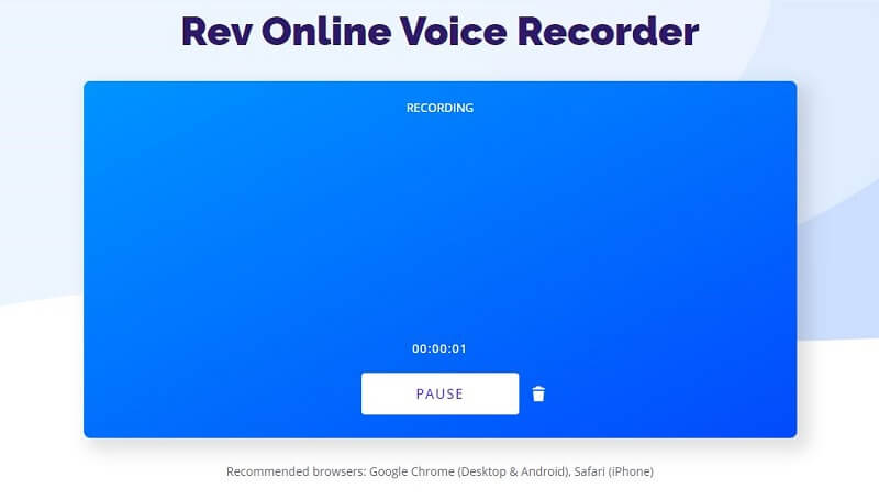 record voice by rev recorder