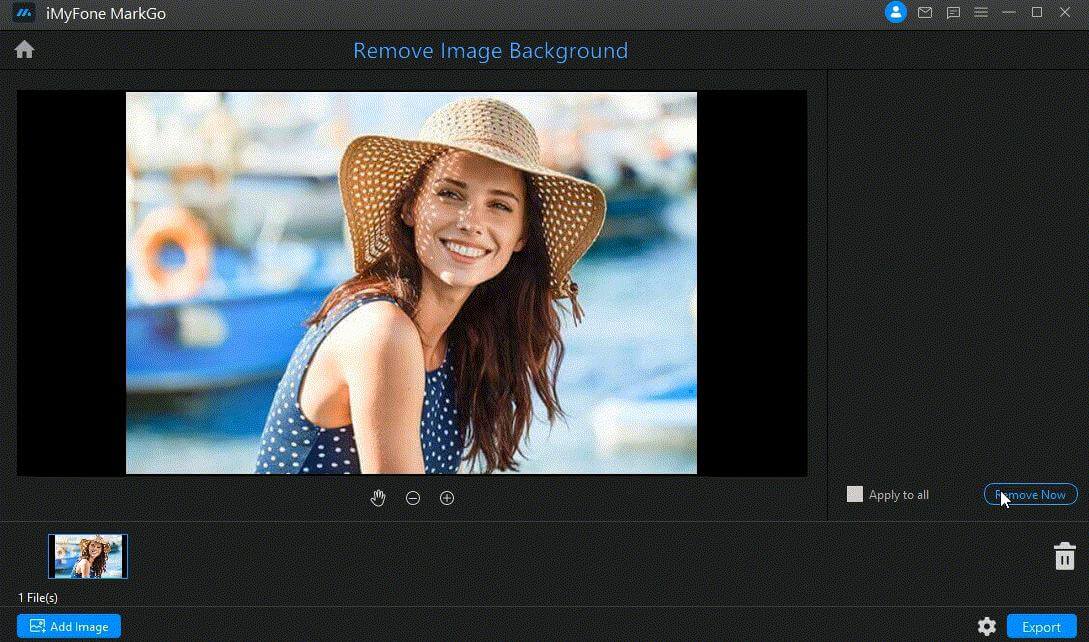 remove watermark for beauty using markgo