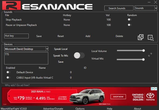 resanance interface