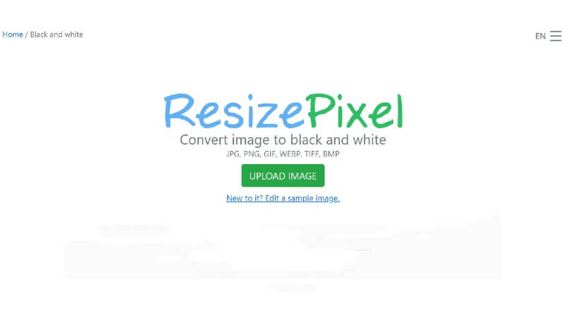 resizepixel black and white image converter