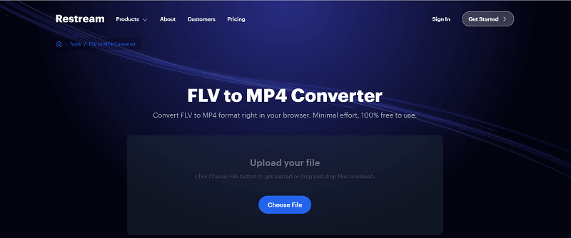 convert flv to mp4 use restream