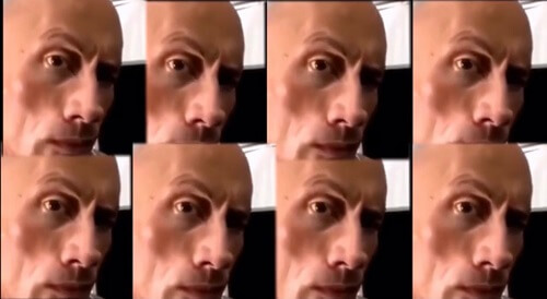 The Rock eyebrow meme Sound Clip - Voicy