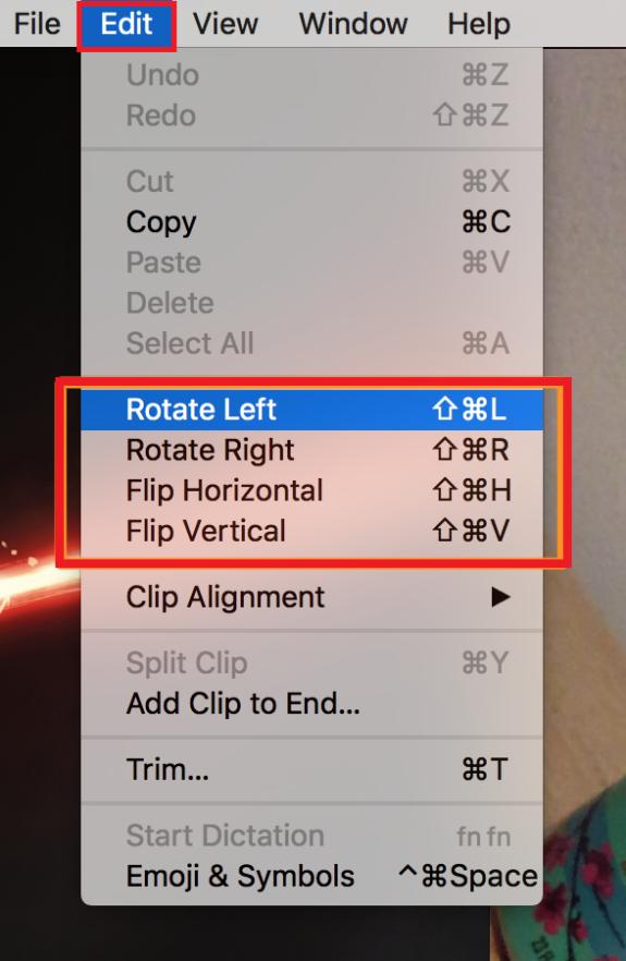 rotate or flip video with quicktime player