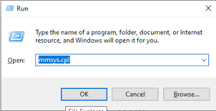 run dialog box