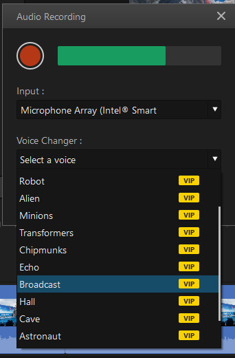select voice mode