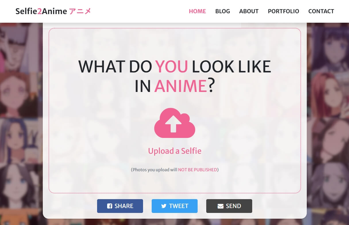 selfie to anime converter