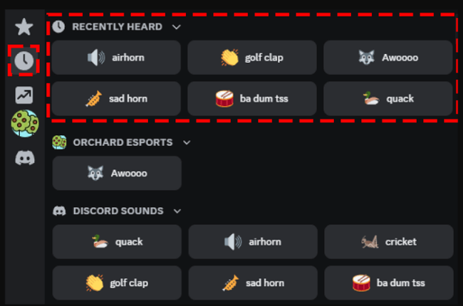 sound effects on discord soundboard