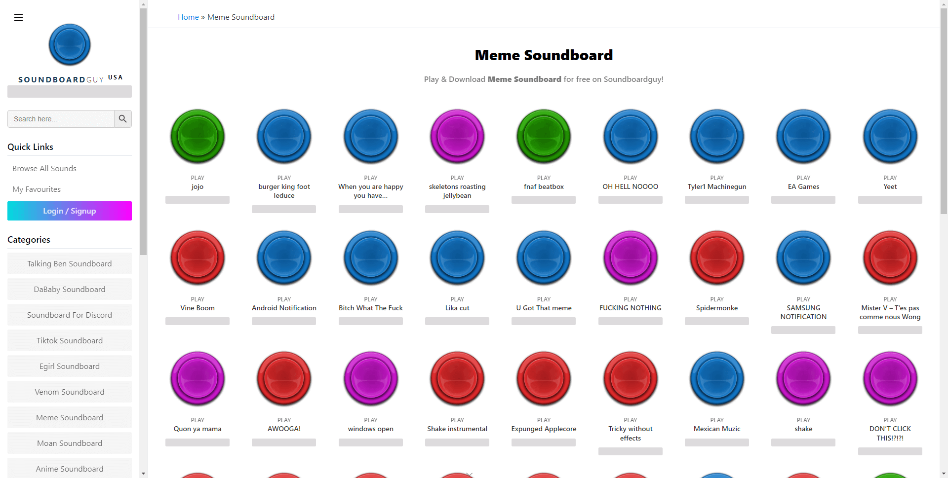 Among Us Soundboard - Sound Buttons - SoundBoardGuy